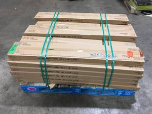 Pallet of Aqua Defy 7.12 in. W x 48 in. L Blonde Ale Waterproof Click Lock Luxury Vinyl Plank Flooring (23.77 sq. ft.) (28 Boxes) Customer Returns See Terms on Auction