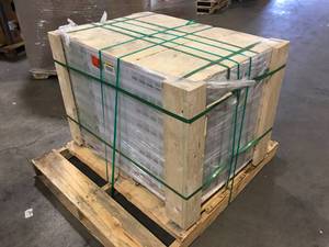 Pallet of Aqua Defy 7.12 in. W x 48 in. L Blonde Ale Waterproof Click Lock Luxury Vinyl Plank Flooring (23.77 sq. ft.) (32 Boxes) Customer Returns See Terms on Auction