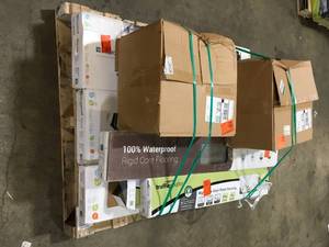 Pallet of Mixed Flooring Various Models and Conditions Customer Returns See Terms on Auction