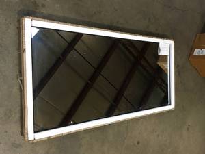 NEUTYPE 71 in. x 31 in. Oversized Modern Rectangle Metal Framed Bathroom Vanity Mirror Customer Returns See Terms on Auction