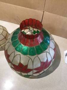 lot 56 image: Capiz lamp
