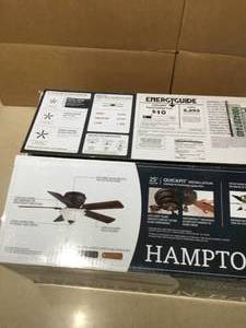 lot 53 image: Hampton 44 Ceiling fan