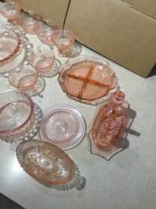 lot 84 image: Large lot of Pink glasses