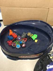 lot 88 image: Beyblade with Three arenas, 5 Beyblades