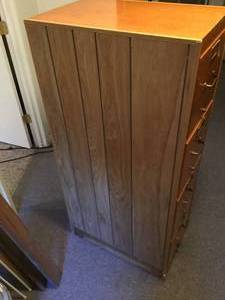 lot 138 image: Wooden filing cabinet