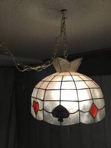 lot 146 image: Capiz hanging lamp