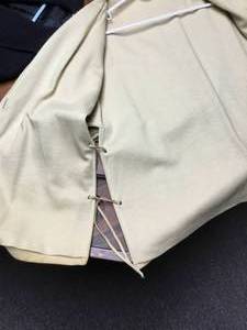 lot 150 image: Off white Leather Jacket