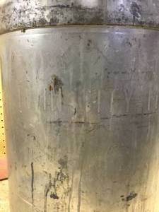 lot 166 image: Vintage milk can with lid