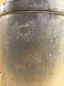 lot 167 image: Vintage milk can with lid