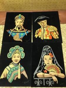 lot 192 image: 4 Felt painting