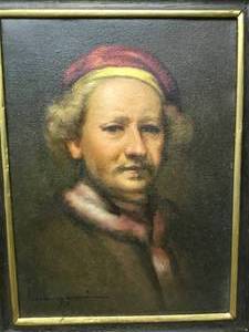 lot 205 image: Oil painting  on Canvus Rembrant Harenszoon van Rijn