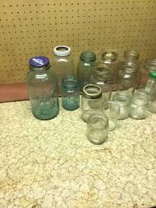 lot 227 image: Box of Canning jars