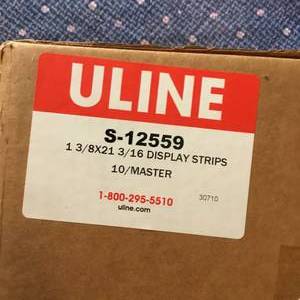 lot 286 image: Case of Uline Display strips S 12559