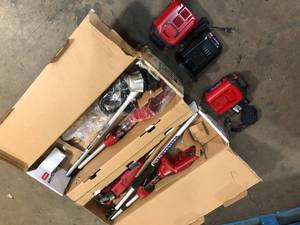 Lot of 2Toro 10 in. 60-Volt Lithium Ion Cordless Electric Pole Saw - Battery and Charger Included Customer Returns See Terms on Auction