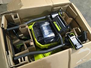 RYOBI 40V HP Brushless 16 in. Front Tine Tiller with Adjustable Tilling Width with 6.0 Ah Battery and Quick Charger Customer Returns See Terms on Auction