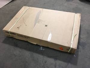 Husky 52 in. W x 24 in. D Adjustable Height Solid Wood Top Workbench Table in Black Customer Returns See Terms on Auction
