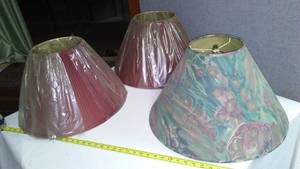 3 Lamp Shades - 2 New