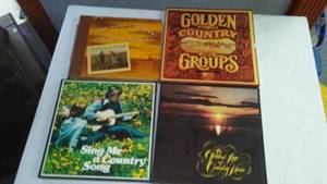 4 Boxed Set 12 in. Record Albums Country.
