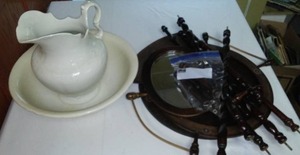 Vintage Look Pitcher, Bowl & Stand.