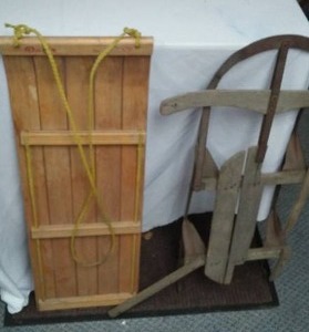 (2) Vintage Sleds