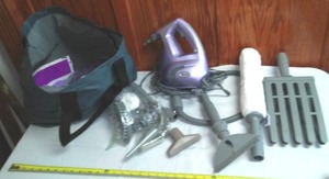 Shark Steamer With Attachments.