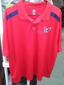 NHL Polo Washington Capitals XL. Like New.