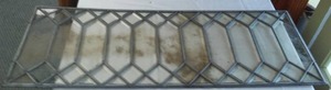 Leaded Glass, Window.  Authentic, Antique., 44 X16, Barn Fresh.