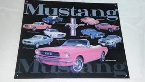 Ford Mustang Sign. 12x15 in.