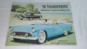 Ford Sign 1956 Thunderbird 16 X 11.75 in.