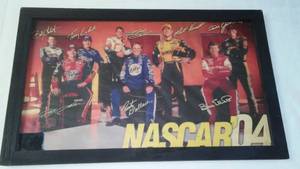 NASCAR 2004 Photograph of Drivers. 19.25 X 11.75. in., Wallace, Gordon, Kenseth, Stewart, Elliot and More. Mancave.