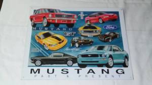 Ford Mustangs Metal Sign.