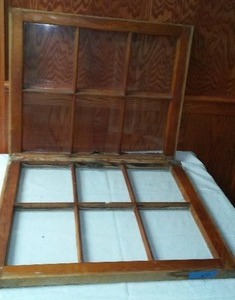 (2) Matching 6 Pane. Windows 28 x2 3 in., Solid.
