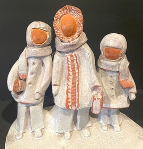 lot 45 image: Adorable Pottery Sculpture by S.G.