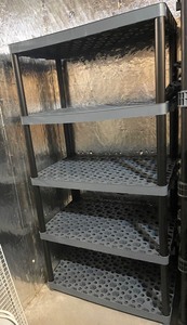 lot 63 image: Plastic Storage Shelf