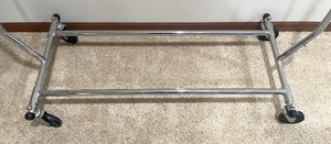lot 64 image: Adjustable Metal Clothing Rack on Casters