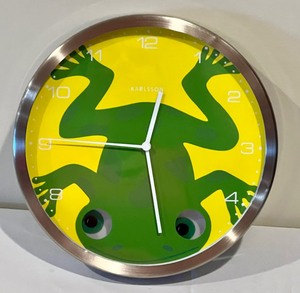 lot 13 image: Fun Frog Animated Wall Clock by Klassen