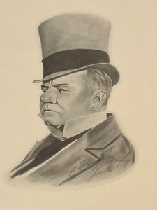 lot 28 image: Framed Drawing Print of W.C. Fields