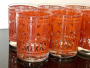 lot 15 image: Set of Six Vintage Tumbers by Tastesetter