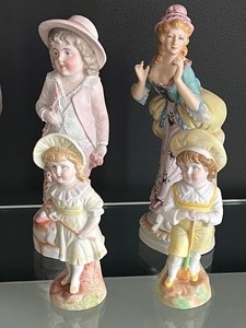 lot 81 image: Vintage Delights Compote Serving Dish and Vintage Figurines