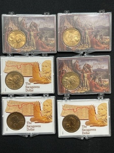 6 Sacagawea Dollar Coins