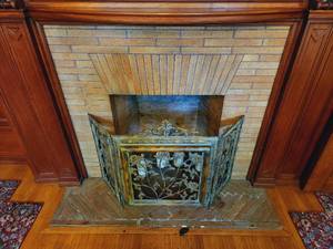 Fireplace Screen,Candelabra and Candles