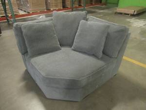 CREATED FOR MACYs JONATHAN LOUIS FURNITURE, Upholstered Wedge (Wedge Only From Sectional) in Grey. Approximate Dimensions 51 x  51 x 30 Tall.