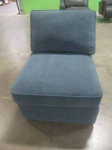CREATED FOR MACYs JONATHAN LOUIS FURNITURE, Upholstered Center Chair 29 x 40 x 30 Tall (From Sectional) in Blue.