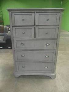 CREATED FOR MACYs JSC FURNITURE Solid Wood 7-Drawer Dresser With Velvet Inlay Top Drawers in Layna.  Approximate Dimensions 40 x 18 x 58 Tall.