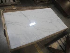 CREATED FOR MACYs LEGACY CLASSIC FURNITURE, Marble Dining Table Top (Missing Legs - Top Only). Slight Corner and Edge DingsScratches (see photos). Approximate Dimensions70 X 42 Tall.