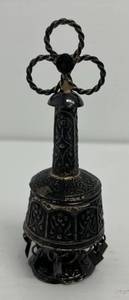 Antique Handcrafted (Silver) Perfume Bottle 4 12T x 1 12W