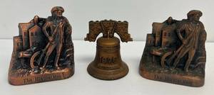 Group Of Vintage Casted Metal Banks 2 6 x 5 14 1 4 12 x 3 34