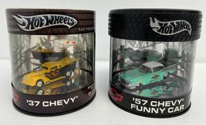 Pair Of Hotwheels Oil Can Die-Cast Cars NIB