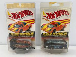 Pair Of Vintage HotWheels Flying Customs In Protective Sleeves (Foam Tape On Back)