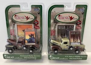 Pair Of The Great Outdoors Collectors Series Die-Cast Cars NIB